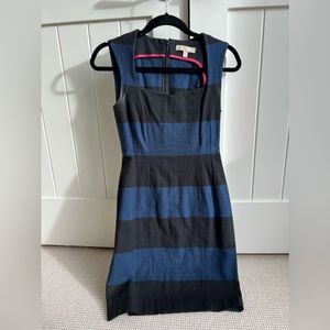Banana Republic blue and black business dress